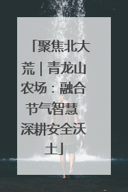 聚焦北大荒｜青龙山农场：融合节气智慧 深耕安全沃土