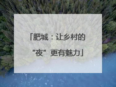 肥城：让乡村的“夜”更有魅力