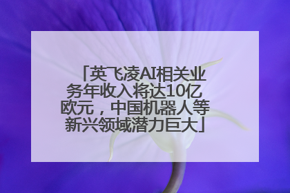 英飞凌AI相关业务年收入将达10亿欧元，中国机器人等新兴领域潜力巨大