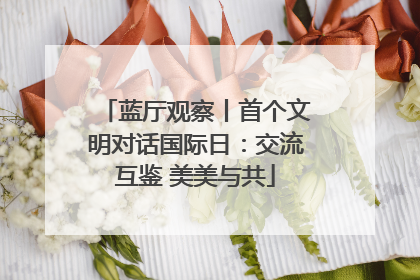 蓝厅观察丨首个文明对话国际日：交流互鉴 美美与共