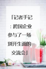 记者手记：跨国企业参与了一场别开生面的交流会