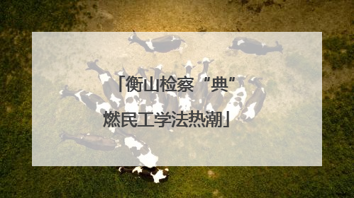 衡山检察“典”燃民工学法热潮