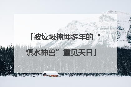 被垃圾掩埋多年的“镇水神兽”重见天日