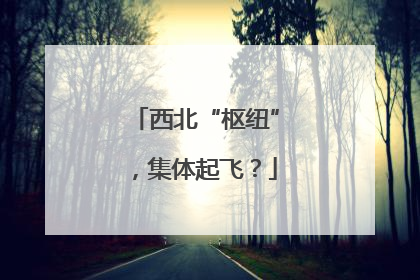 西北“枢纽”，集体起飞？