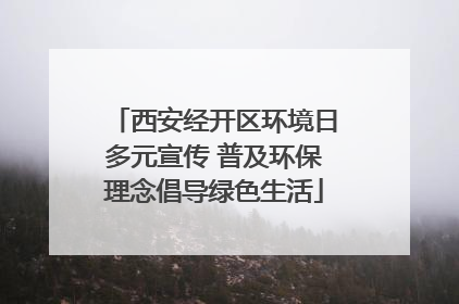 西安经开区环境日多元宣传 普及环保理念倡导绿色生活
