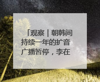 观察｜朝韩间持续一年的扩音广播暂停，李在明试探性将球踢向朝鲜