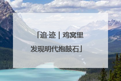 追·迹｜鸡窝里发现明代抱鼓石