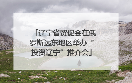 辽宁省贸促会在俄罗斯远东地区举办“投资辽宁”推介会