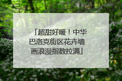 超甜好暖！中华巴洛克街区花卉墙画浪漫指数拉满