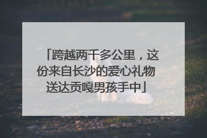 跨越两千多公里，这份来自长沙的爱心礼物送达贡嘎男孩手中