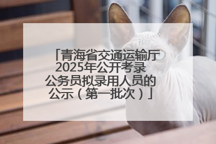 青海省交通运输厅2025年公开考录公务员拟录用人员的公示（第一批次）
