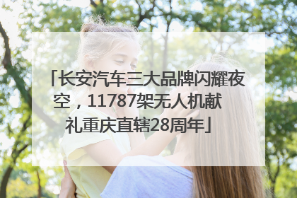 长安汽车三大品牌闪耀夜空，11787架无人机献礼重庆直辖28周年