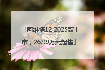 阿维塔12 2025款上市，26.99万元起售