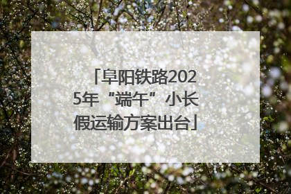 阜阳铁路2025年“端午”小长假运输方案出台