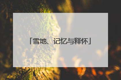 雪地、记忆与释怀