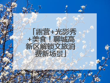 露营+光影秀+美食！聊城高新区解锁文旅消费新场景