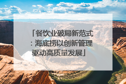 餐饮业破局新范式：海底捞以创新管理驱动高质量发展