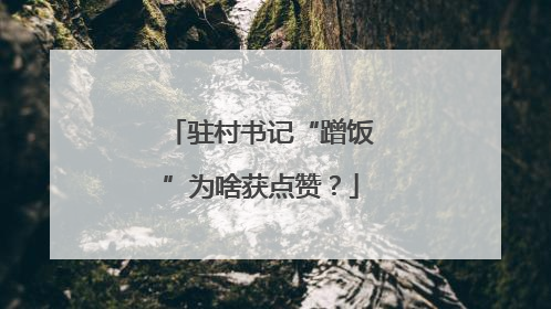 驻村书记“蹭饭”为啥获点赞？