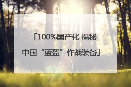 100%国产化 揭秘中国“蓝盔”作战装备