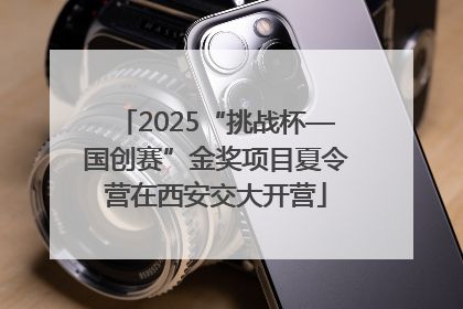 2025“挑战杯—国创赛”金奖项目夏令营在西安交大开营