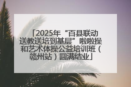 2025年“百县联动送教送培到基层”啦啦操和艺术体操公益培训班（赣州站）圆满结业