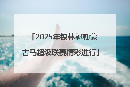 2025年锡林郭勒蒙古马超级联赛精彩进行