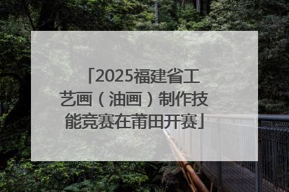 2025福建省工艺画（油画）制作技能竞赛在莆田开赛