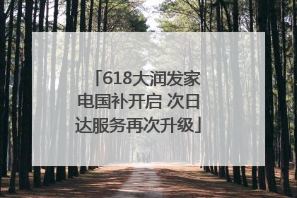 618大润发家电国补开启 次日达服务再次升级