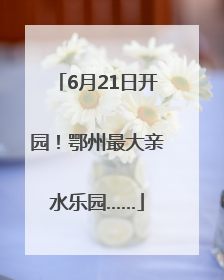 6月21日开园！鄂州最大亲水乐园……