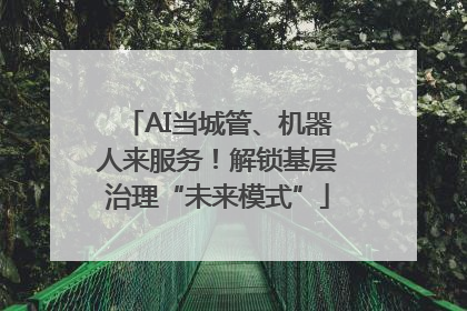 AI当城管、机器人来服务！解锁基层治理“未来模式”