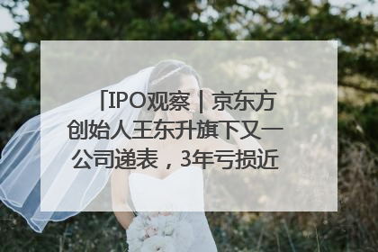 IPO观察｜京东方创始人王东升旗下又一公司递表，3年亏损近50亿元，近8成收入来自同一客户