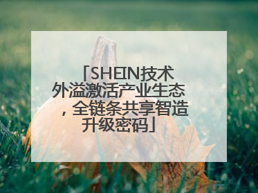SHEIN技术外溢激活产业生态，全链条共享智造升级密码